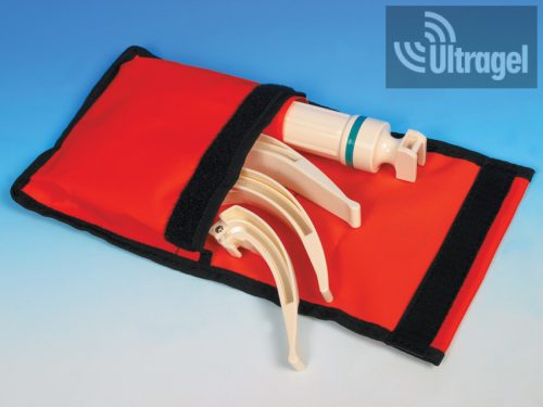 Laringoscope set: 3 blades + handle, in case (Mc.2,3,4)