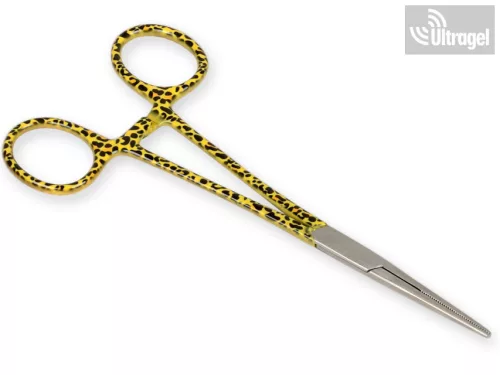 Érfogó - egyenes 16cm, leopárdos