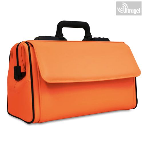  Orvosi táska Dürasol RUSTICANA 2 nagy zseb - marhabőrből, (43 x21x27cm) NARANCSSÁRGA