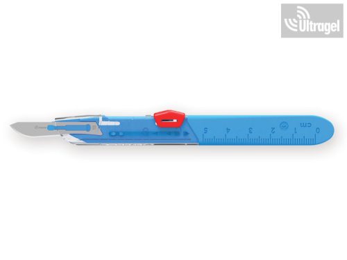 Scalpel with handle and safety retractor head Nr.10 - Nr.24 