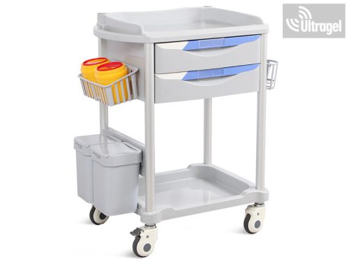 Kötöző és kezelő kocsi 2 fiókkal - NEO Plus - 750x470mm