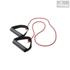   Gumis expander két markolattal  - 5 erősségi színben, 120cm