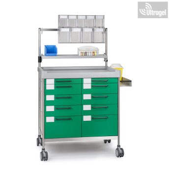   Aneszteziológiai és kötöző kocsi - INSAUSTI 3956G - 900x630mm