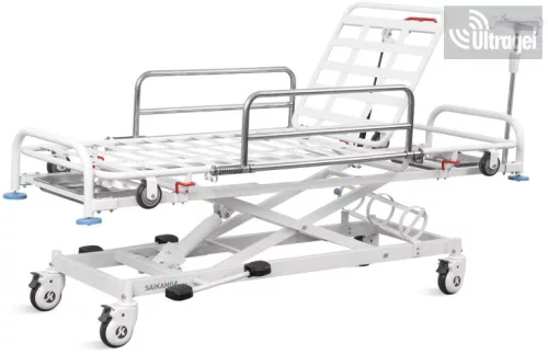 Betegtoló kocsi 2 részes, hidraulikus magasság állítás 630-890mm, 250kg