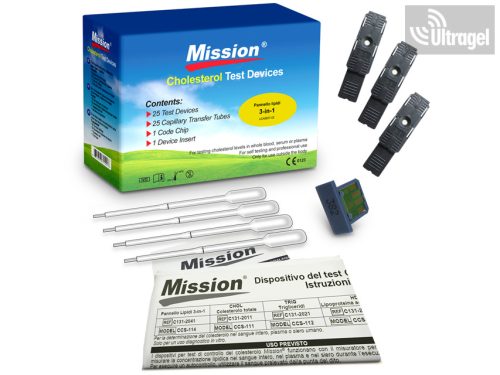 MISSION 3in1 (CHOL,HDL, TRYGL) test cassette (25pcs)