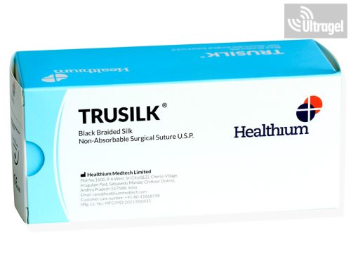 Varrófonal NEM felszívódó TRUSILK / Ethicon MERSILK/ PERMA-HAND SILK megfelelője - 12 db