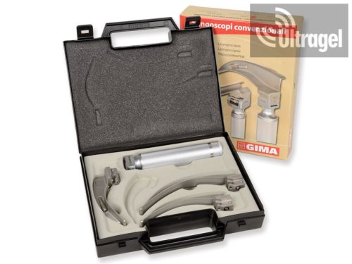 Laringoscope set 2.5V conventional, 3 blades (Mc.2,3,4)