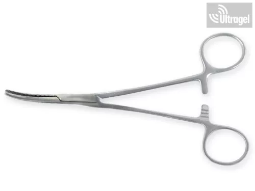 Vascular clamp Kelly - curved, 14 or 16cm