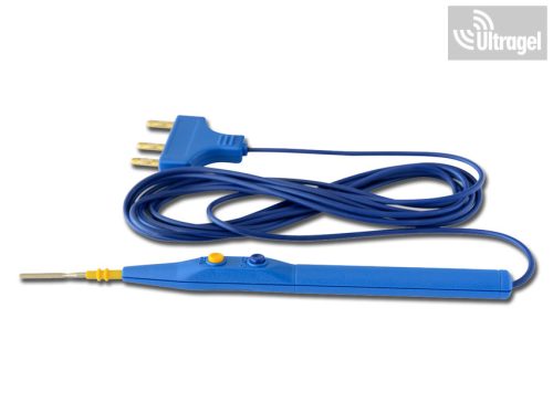 Kétkapcsolós EGYSZERHASZNÁLATOS 3m kés elektródával VALLEYLAB/GIMA nagyfrekvenciás kézidarab elektróda nyél 