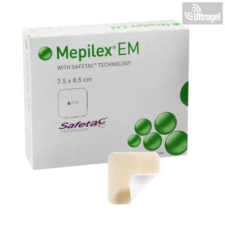 Mölnlycke Mepilex® EM 17.5 x 17.5cm - egyhén váladékozó sebek kezelésére (5db)