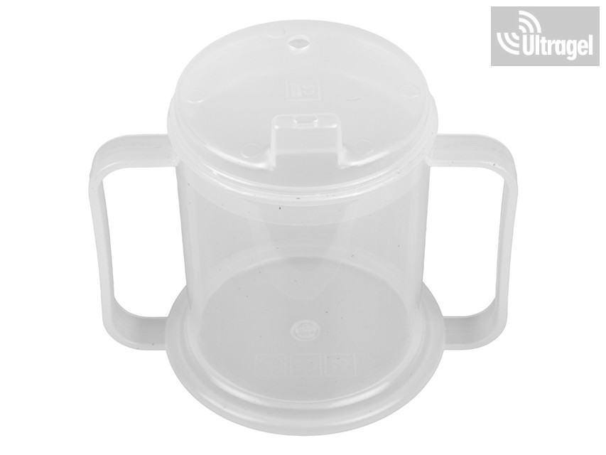 Kétfülű ivópohár, kiöntőfedéllel, 295 ml – termékkép 1
