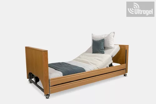 Ápolási ágy és betegágy állítható magasság, hát, térd 22-64cm, kapaszkodóval - 220kg ECOFIT S Low 