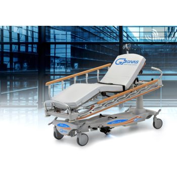 Betegtoló kocsi, HYDRAULIKUS, 4 részes Givas Slim - 300kg