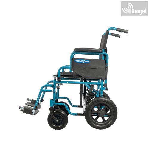 Betegtoló kerekesszék, 125kg, felhajtható karfa, fékezhető - 0811603