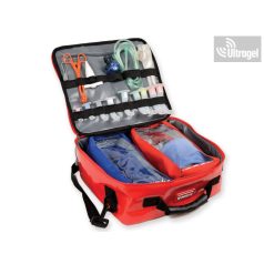 Felszerelt sürgősségi és lélegeztető táska