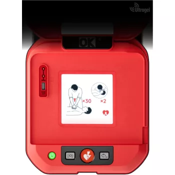   AED AUTOMATA defibrillátor, CPR visszajelzővel, 360J - Primedic HeartSave YA5 - 97896