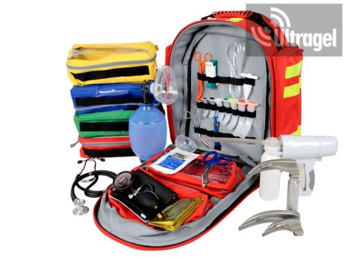 Felszerelt SÜRGŐSSÉGI táska HÁTIZSÁK "GIMA 10"; 40x25x47 cm