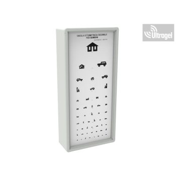   Kettessy Látásvizsgáló VÍZUS tábla - 1 oszlopos, 3m, ÁLLATOS