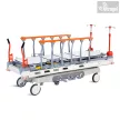 Betegtoló csúcskategóriás kocsi hidraulikus magasságállítás,  röntgenezhető, 5. kerék, TR./A.TR., 250kg - SKB041-14