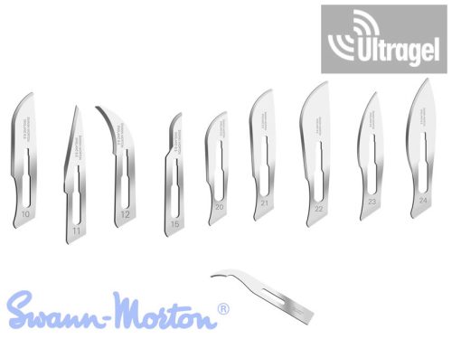Scalpel blade with carbon cutting edge - SWANN-MORTON Nr.10 - Nr.24