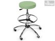 Laborszék, Vizsgálószék kerekes, lábtartó gyűrűvel - rozsdamentes talp