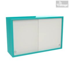 Zárható fém gyógyszerszekrény tolóajtóval 50x80x25 cm
