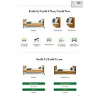 Ápolási ágy és betegágy állítható magasság, hát, térd - 38-81cm, kapaszkodóval - 220kg  ECOFIT S 