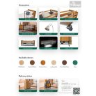 Ápolási ágy és betegágy állítható magasság, hát, térd - 38-81cm, kapaszkodóval - 220kg  ECOFIT S 