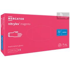   Mercator nitrylex® magenta - PÚDERMENTES NITRIL vizsgálókesztyű, pink