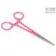 Vascular clamp - straight 16cm, heart patterned