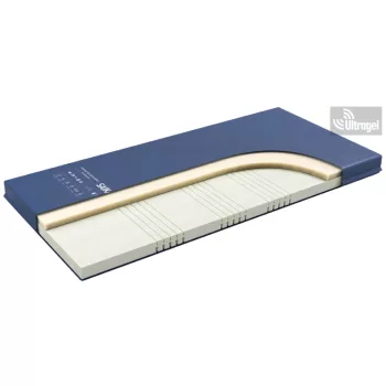   Antidecubitus memóriahabos kórházi matrac, 45kg/m³, 10+4 cm, vízálló huzattal  SKP011