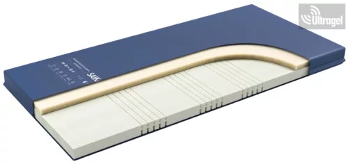 Antidecubitus memóriahabos kórházi matrac, 45kg/m³, 10+4 cm, vízálló huzattal  SKP011