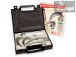 Laringoscope set 4 blades, fibre optic F.O. xenon/halogen, 2.5V