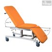 Vizsgálóágy 3 részes Z840 - fix mag.,  (65cm, 180kg), KERÉKKEL