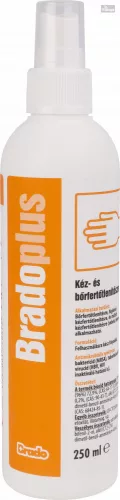 BradoPlus kéz és bőrfertőtlenítő - színtelen, 250ml           