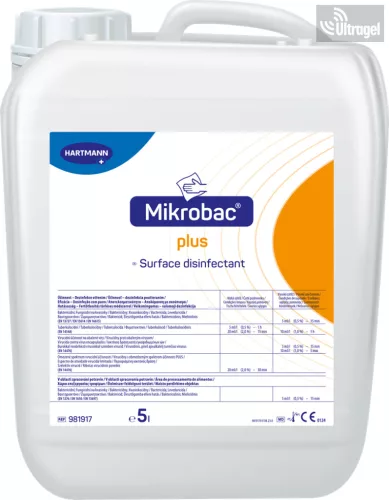 Hartmann Mikrobac Plus felületfertőtlenítő koncentrátum 5l - aldehidmentes