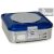 Sterilizáló doboz, 2 szeleppel, kék, perforált (285x280x100/135/150/200mm) - Barrier