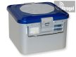 Sterilization box with 2 valves, blue, perforated (285x280x100/135/150/200mm) - Barrier