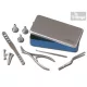 Otolaryngology set - 6 pieces, in aluminium box
