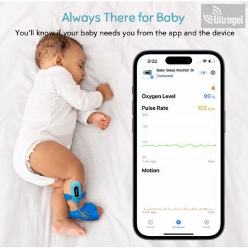   Csecsemő és Gyermek SpO2 pulzoximéter O2Ring™ - 0-24h SpO2 méréshez 