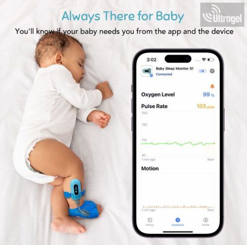 Csecsemő és Gyermek SpO2 pulzoximéter O2Ring™ - 0-24h SpO2 méréshez 