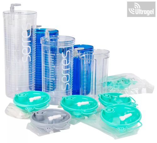 Egyszerhasználatos SERRES váladékszívó zsák 3L, fedéllel 