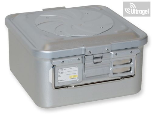 Sterilisation box with 1 valve, grey (285x280 / 150mm) - Barrier