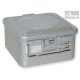 Sterilisation box with 1 valve, grey (285x280 / 150mm) - Barrier