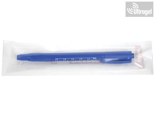 Bőrjelölő sebészeti filctoll DUPLA - kék  33179