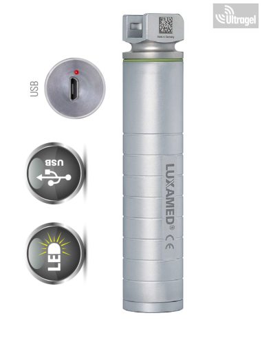 Laringoscope handle 3.7V, HiLED, USB charging - LuxaMed