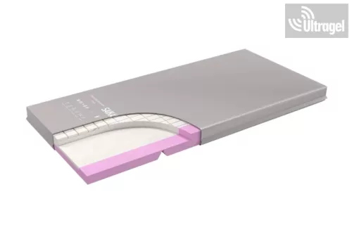 Antidecubitus memóriahabos kórházi matrac, 28+35kg/m³, 10cm, 200kg, vízálló huzattal  SKP040