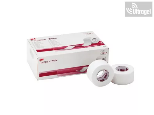 3M TRANSPORE™ ragtapasz -  2.5cm x 9.14m -  1534-1