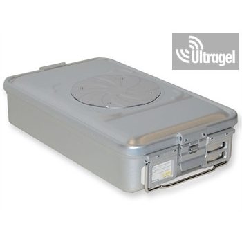   Sterilization box with 1 valve, grey (465x280x100/135/150/200mm)
