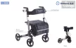 Járókeret, rollátor összecsukható, szövet táskával és ülőlappal - RP545 - 136kg